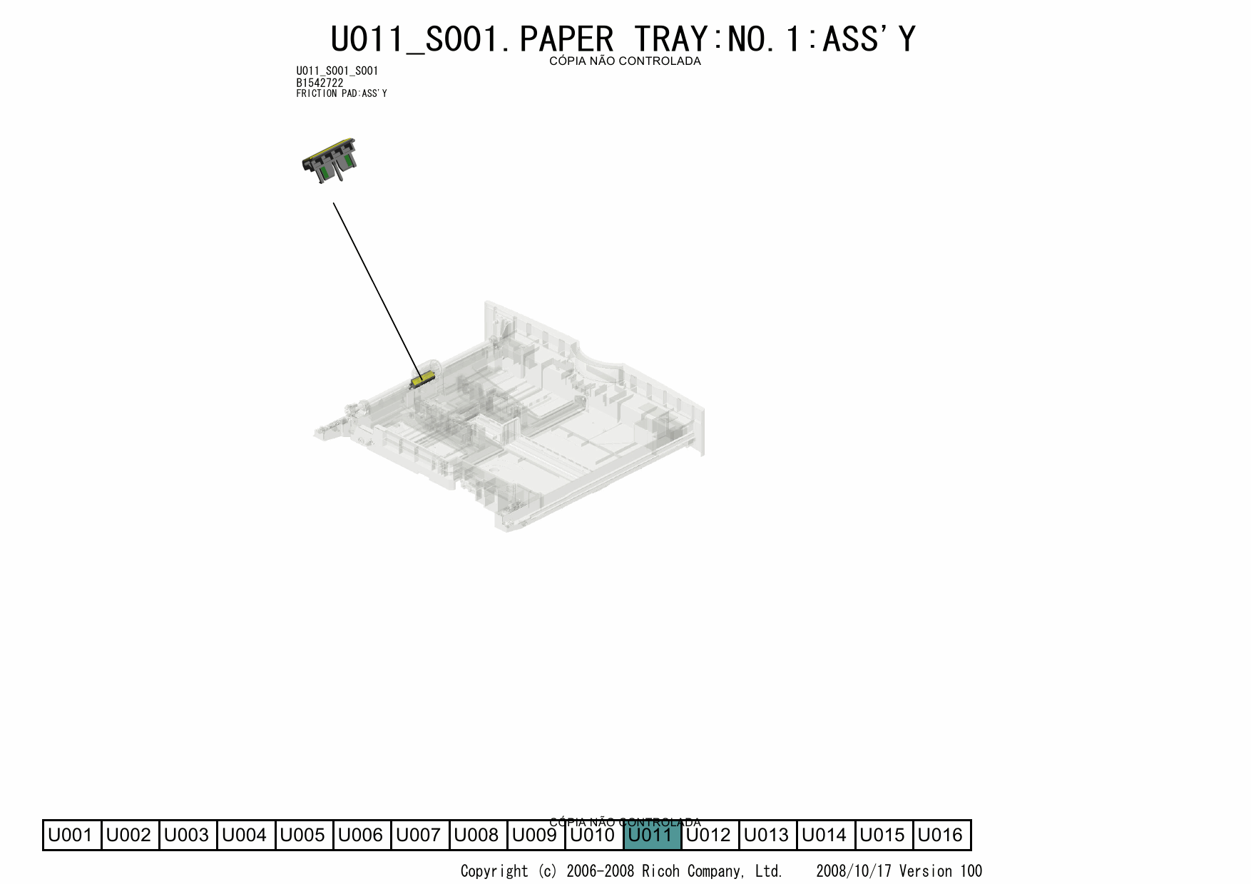 RICOH Aficio MP-C2030 C2050 C2530 C2550 D037 D038 D040 D041 Parts Catalog-2